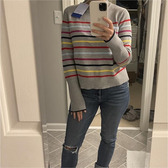 La ligne crew neck stripped sweater nwt - Picture 6 of 8